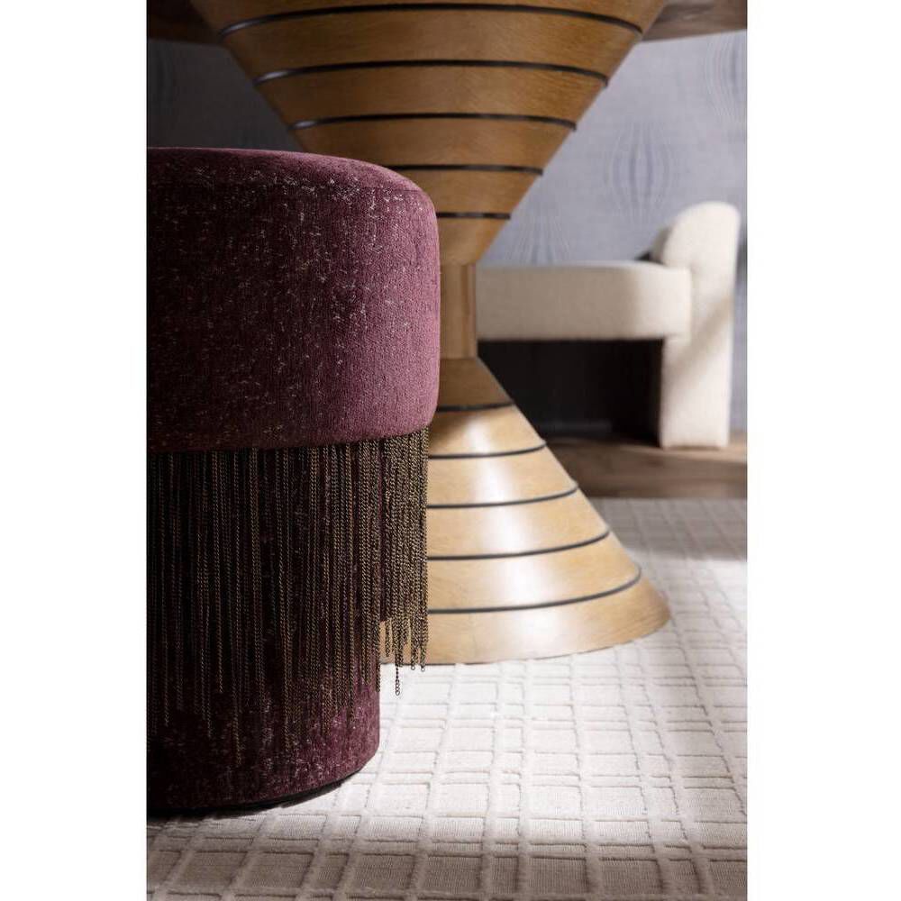 Twyla 20 inch Bordeaux Ottoman