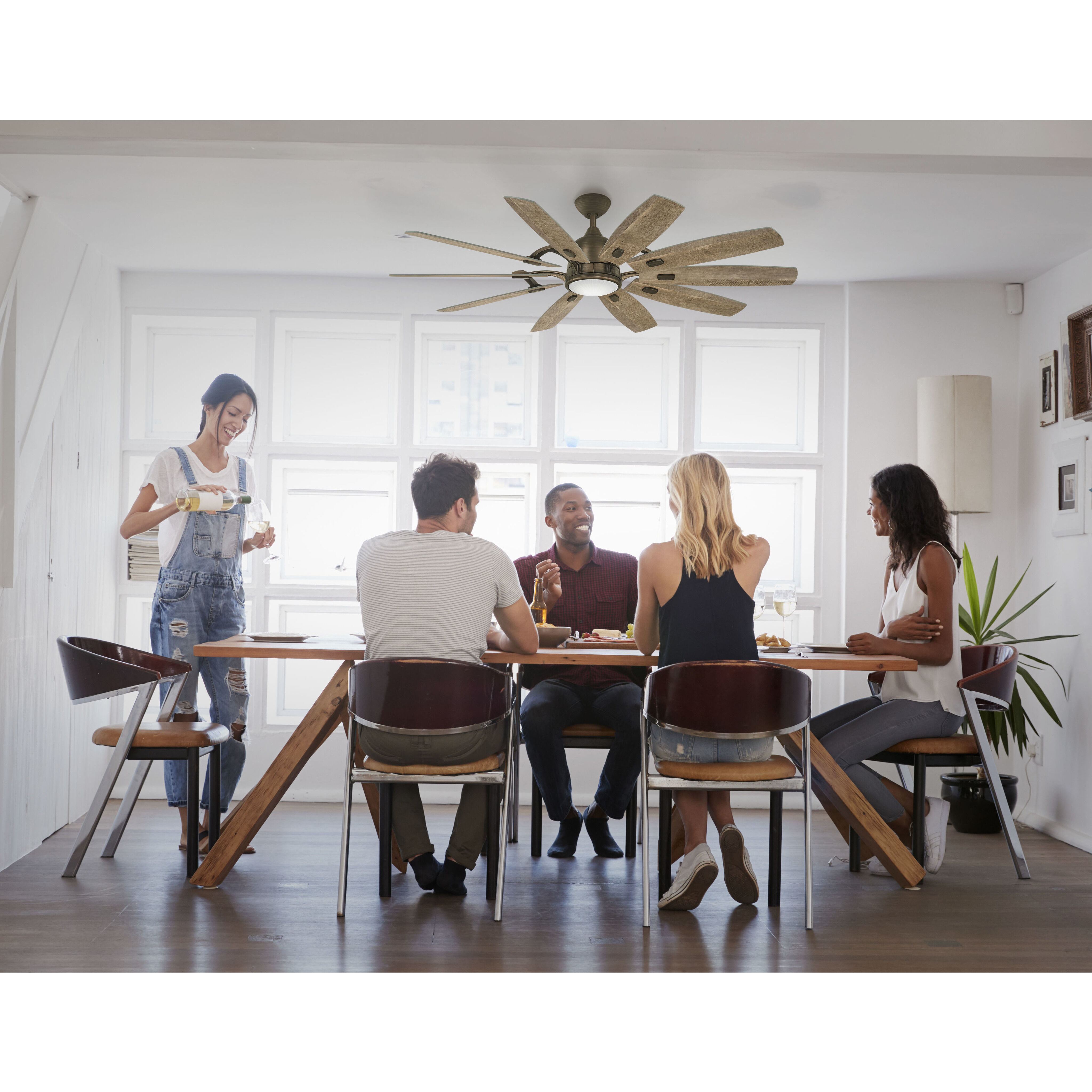 Barn 65 inch Barnwood Ceiling Fan in Heirloom Bronze