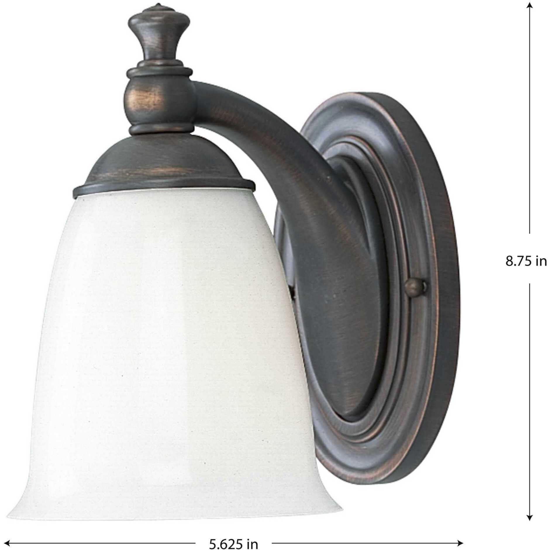 Victorian 1 Light 6 inch Venetian Bronze Bath Vanity Wall Light, Delta