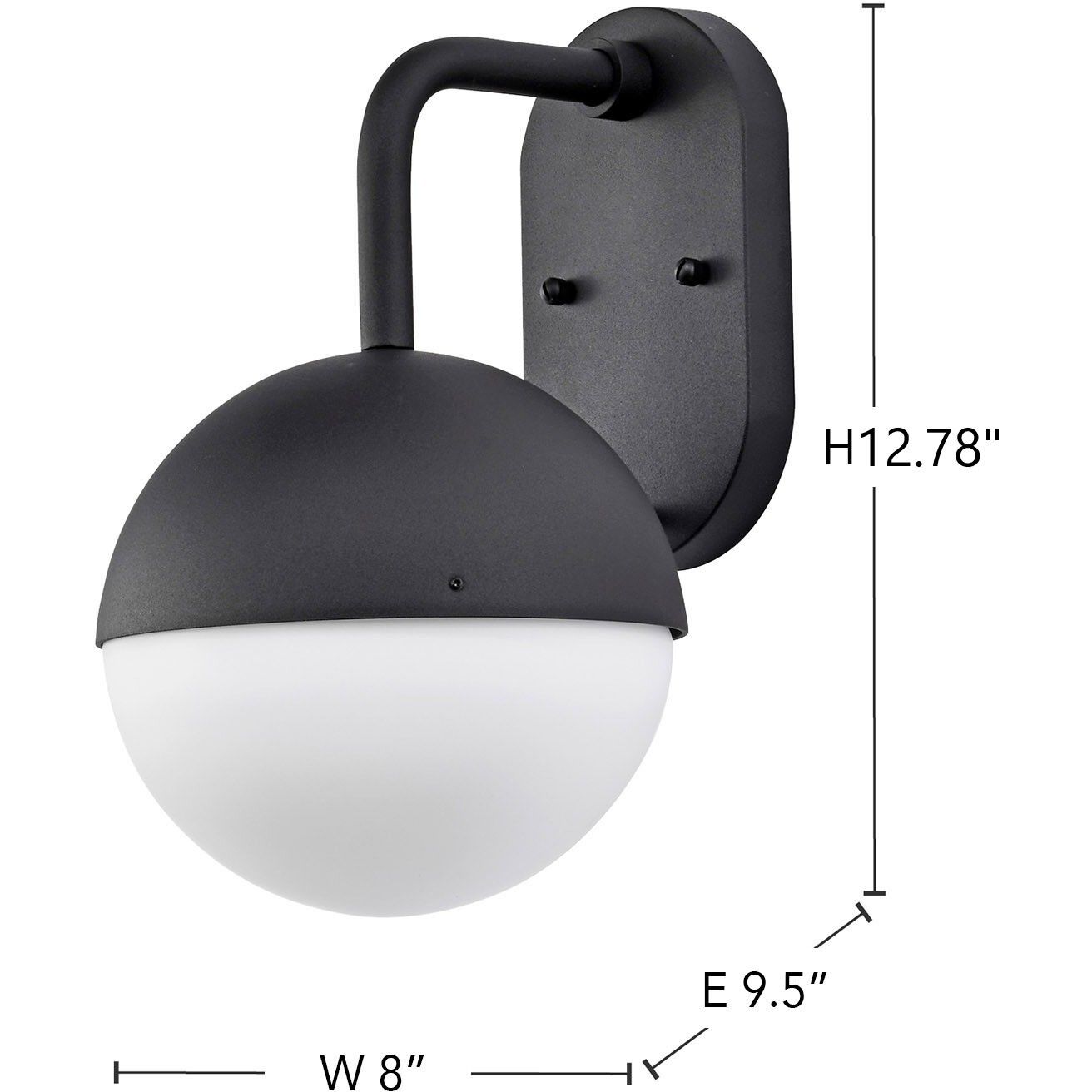 Atmosphere LED 14 inch Matte Black Outdoor Wall Sconce