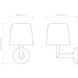 Ella 2 Light 6.3 inch Light Bronze ADA Interior Wall Light