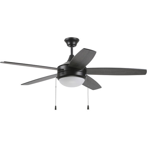 Phaze 52 inch Flat Black with Flat Black/Greywood Blades Ceiling Fan