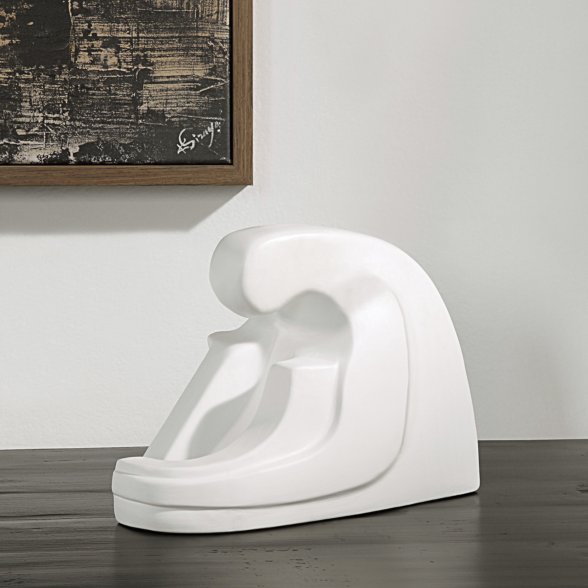 Imagine Matte Off-White Statue