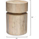 Dylan 19 X 13 inch White Wash Side Table