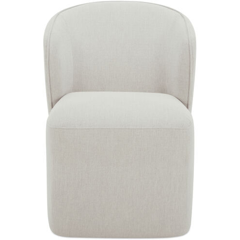 Larson Grey Dining Chair, Rolling