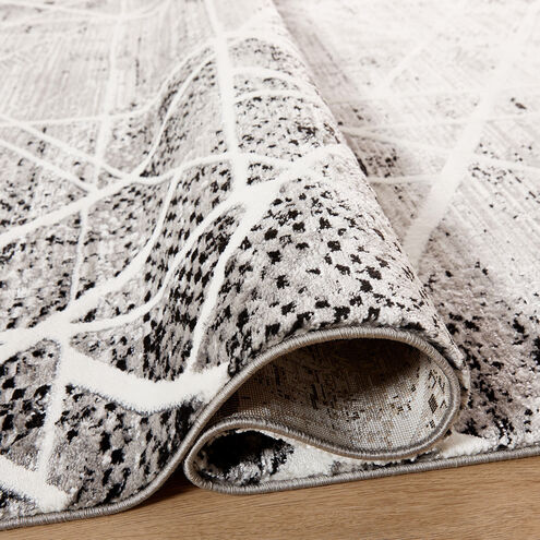 Sesia 36 X 24 inch Black/White Rug in 2 x 3