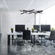 Parallax Linear Pendant Ceiling Light in Aged Brass, dweLED