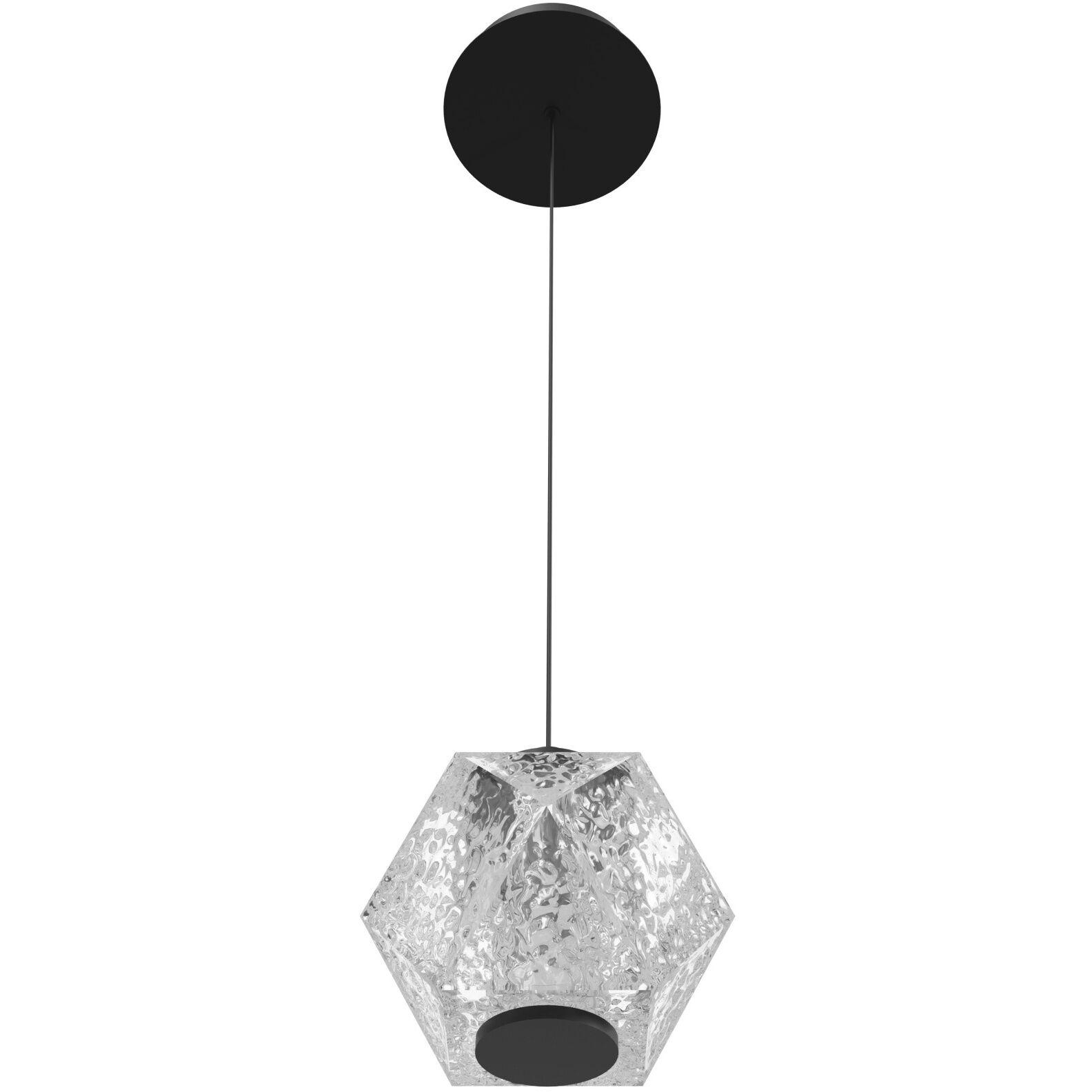 Beluga LED 6 inch Black Pendant Ceiling Light