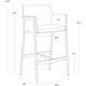 Bernadette 41.75 inch Bravo Admiral Barstool