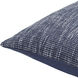 Margay 20 X 20 inch Ink Blue/White Accent Pillow