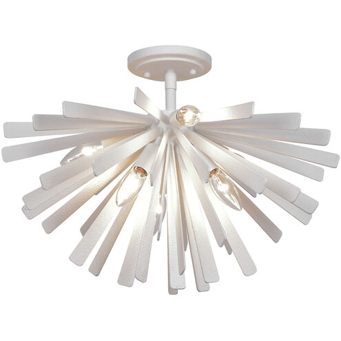 Confluence 6 Light 20 inch Piastra White Flush Mount Ceiling Light