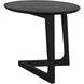 Cantilever 22 X 20 inch Charcoal Black Accent Table