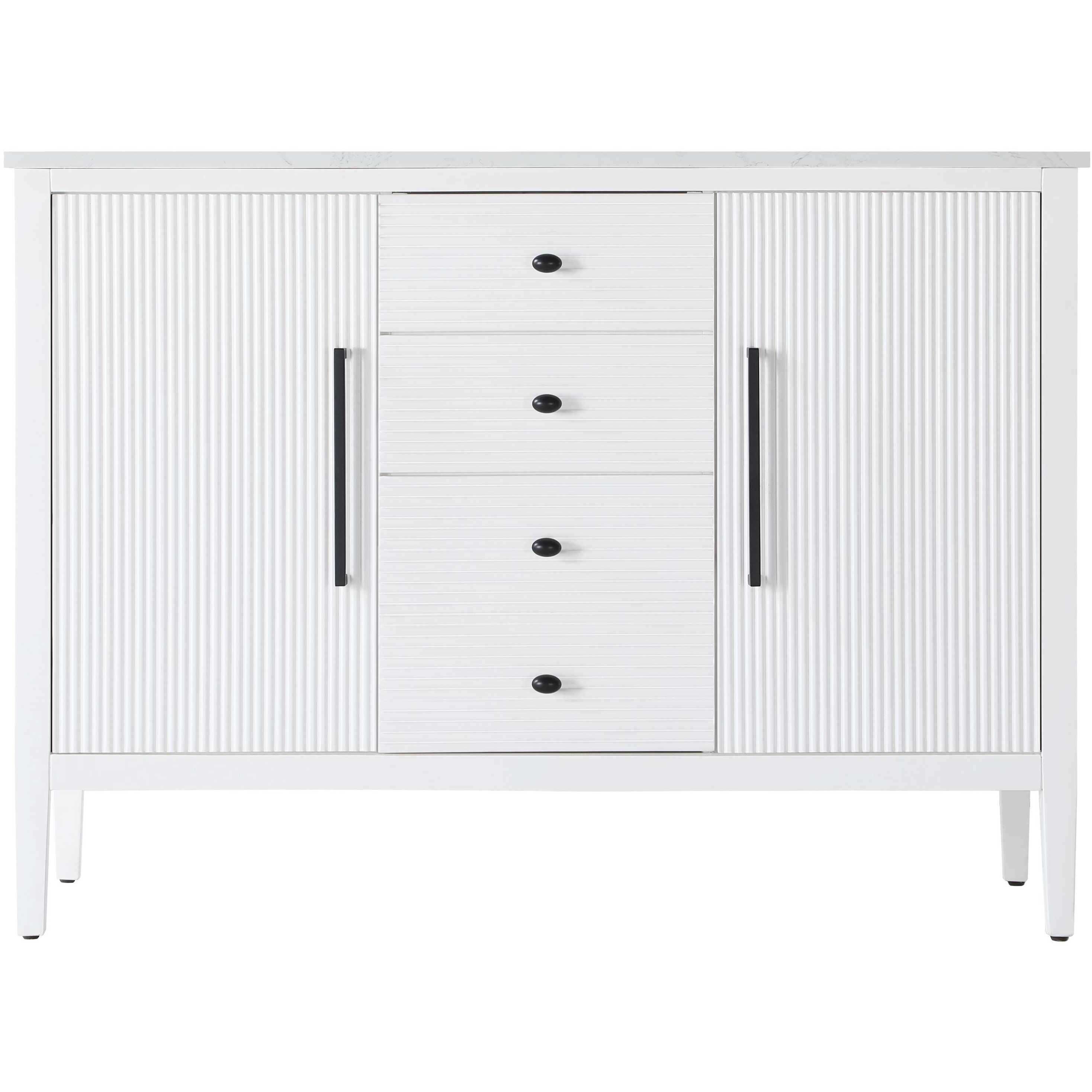 Blakely 48 X 34 inch White Bathroom Vanity Cabinet