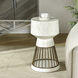Conner 27 X 14 inch Cement White Side Table