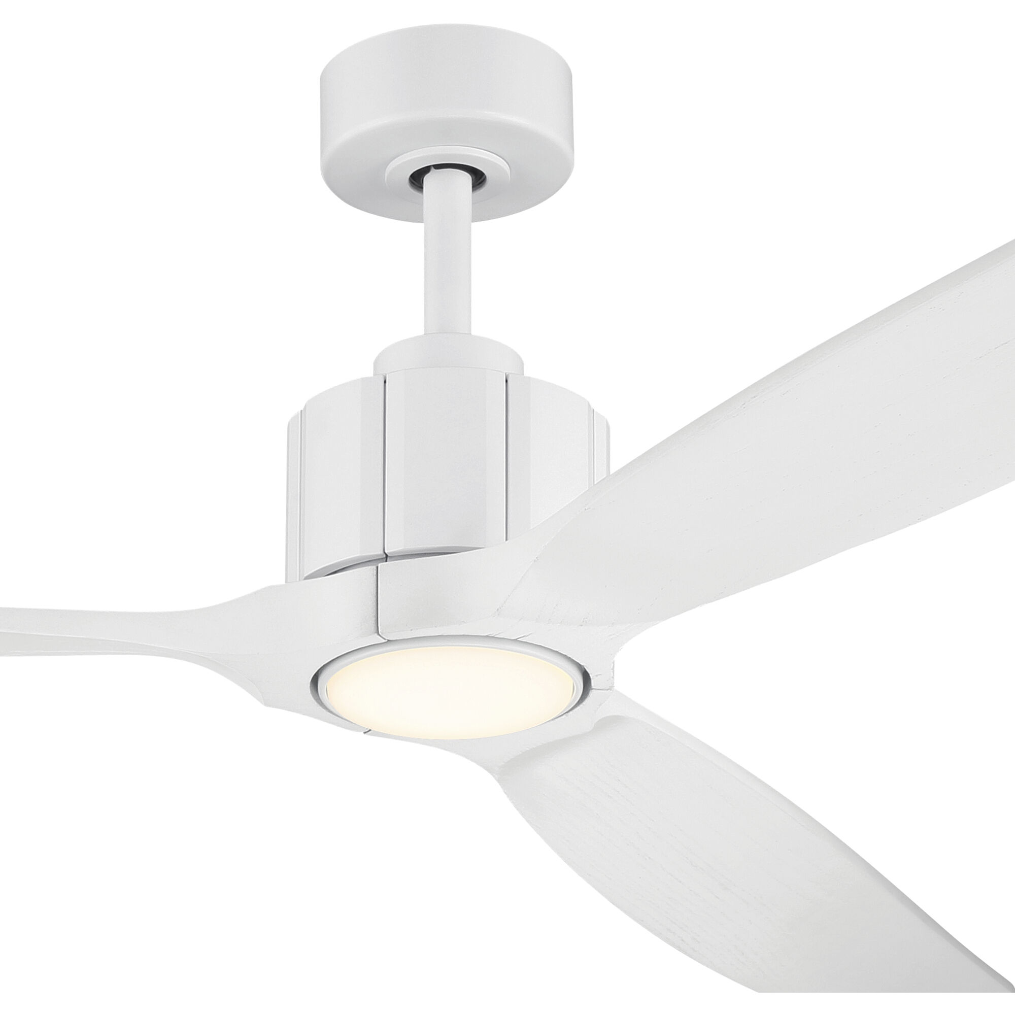 Calyx 60 inch Matte White with Solid Wood Matte White Blades Indoor Ceiling Fan