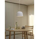 Taiko 1 Light 11.81 inch Matte White Interior Pendant Light Ceiling Light