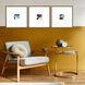 Abstract Collection Antique Gold Wood With Embossed Weave Pattern Framed Art
