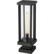 Glenwood 1 Light 22.5 inch Black Outdoor Pier Mounted Fixture