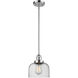 Franklin Restoration Bell 1 Light 8 inch Polished Chrome Mini Pendant Ceiling Light in Incandescent, Seedy, Franklin Restoration