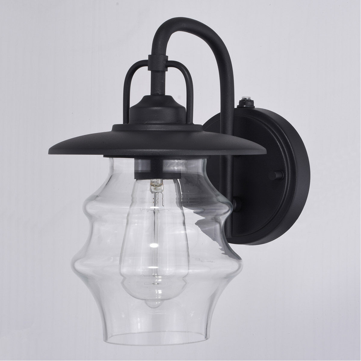 Glenn 1 Light 10 inch Textured Black Outdoor Wall