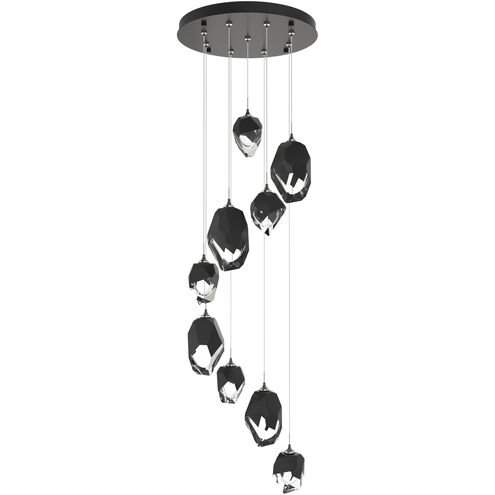 Chrysalis 9 Light 20.5 inch Oil Rubbed Bronze Pendant Ceiling Light in Black Crystal