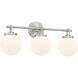 Ortesa 3 Light 24 inch Brushed Nickel Vanity Wall Light