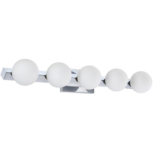 Orbitron 10 Light 35 inch Chrome Vanity Light Wall Light