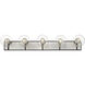 Parsons 5 Light 42.25 inch Matte Black and Brushed Nickel Vanity Wall Light