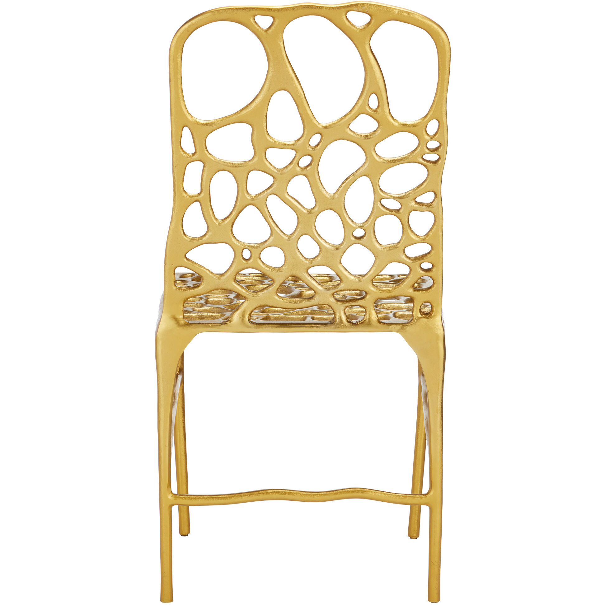 Honeycomb Gold Side Chair