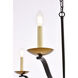 Trey 6 Light 42 inch Black and Brass Pendant Ceiling Light