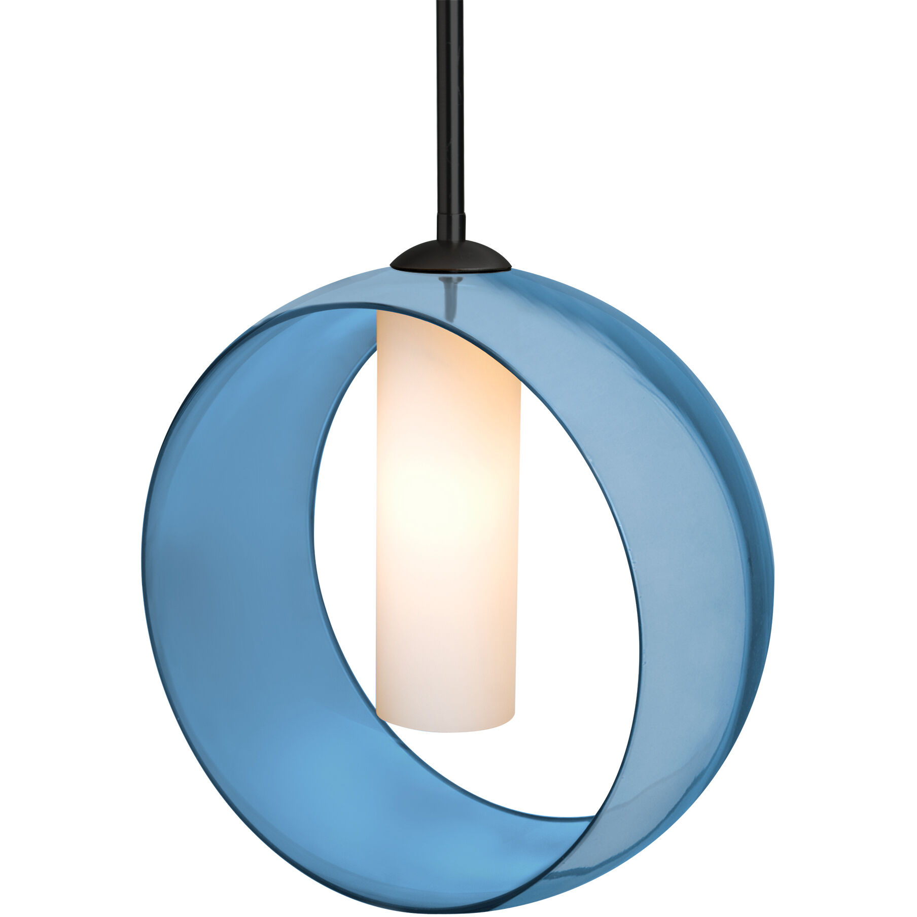 Plato LED Black Stem Pendant Ceiling Light