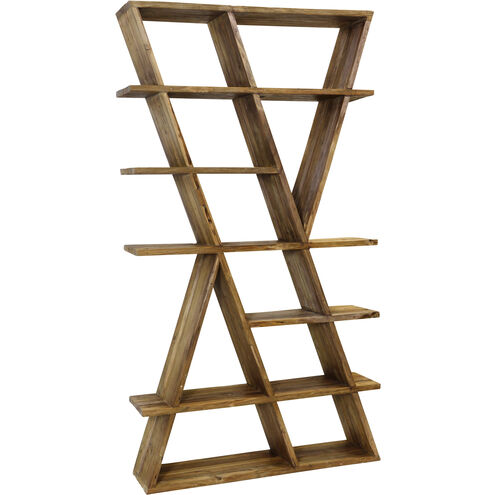 Cameron 87 X 48 X 12 inch Brown and Caramel Brown Etagere