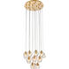 Eren 18 Light 15 inch Gold Pendant Ceiling Light