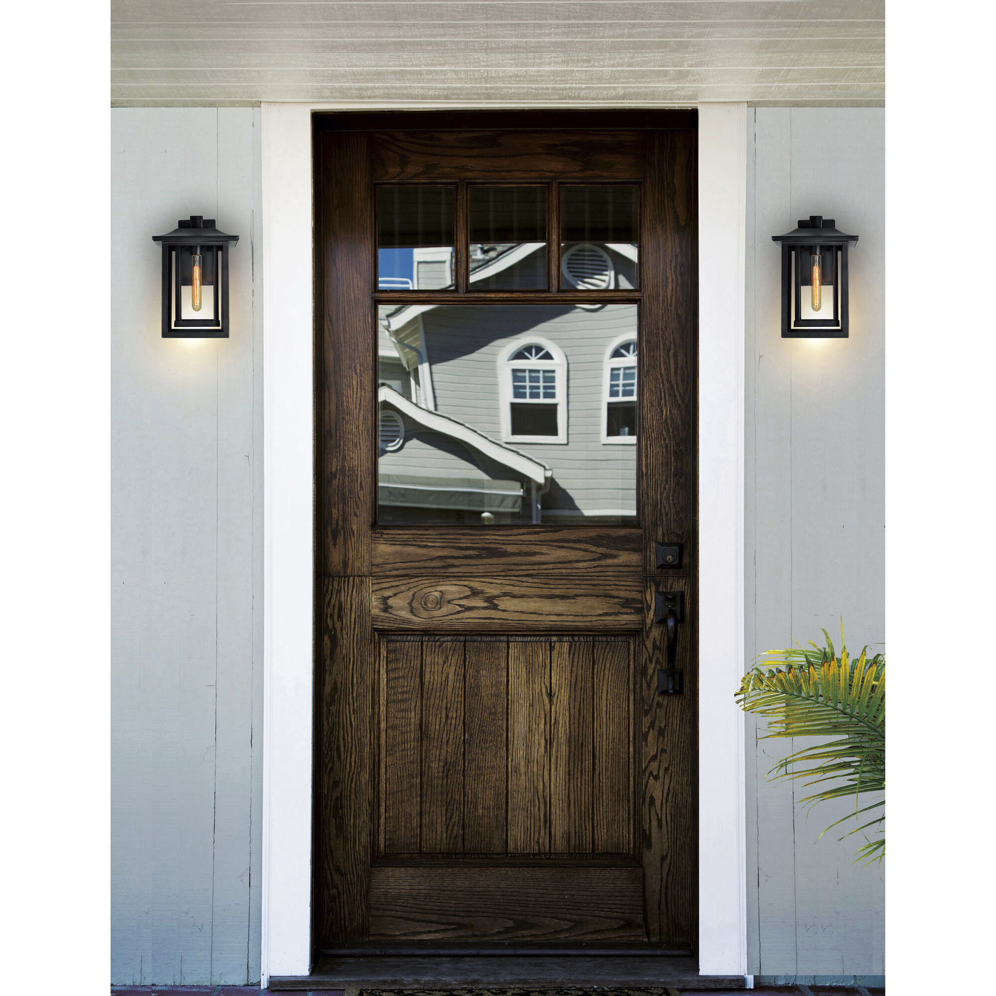 Winfield 1 Light 13.5 inch Black Outdoor Wall Light