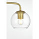 Genesis 4 Light 37 inch Brass Bath Sconce Wall Light
