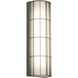 Broadway LED 14 inch Textured Grey Outdoor Sconce