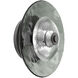 Atmosphere Cirrus LED Graphite Sconce/Flush Mount Ceiling Light in 3000K LED, Smoke Granite, Large