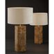 Frederick 28.5 inch 100.00 watt Burled Wood with Antique Brass Accent Table Lamp Portable Light
