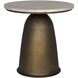 Aiden 18 X 18 inch Aged Brass Side Table