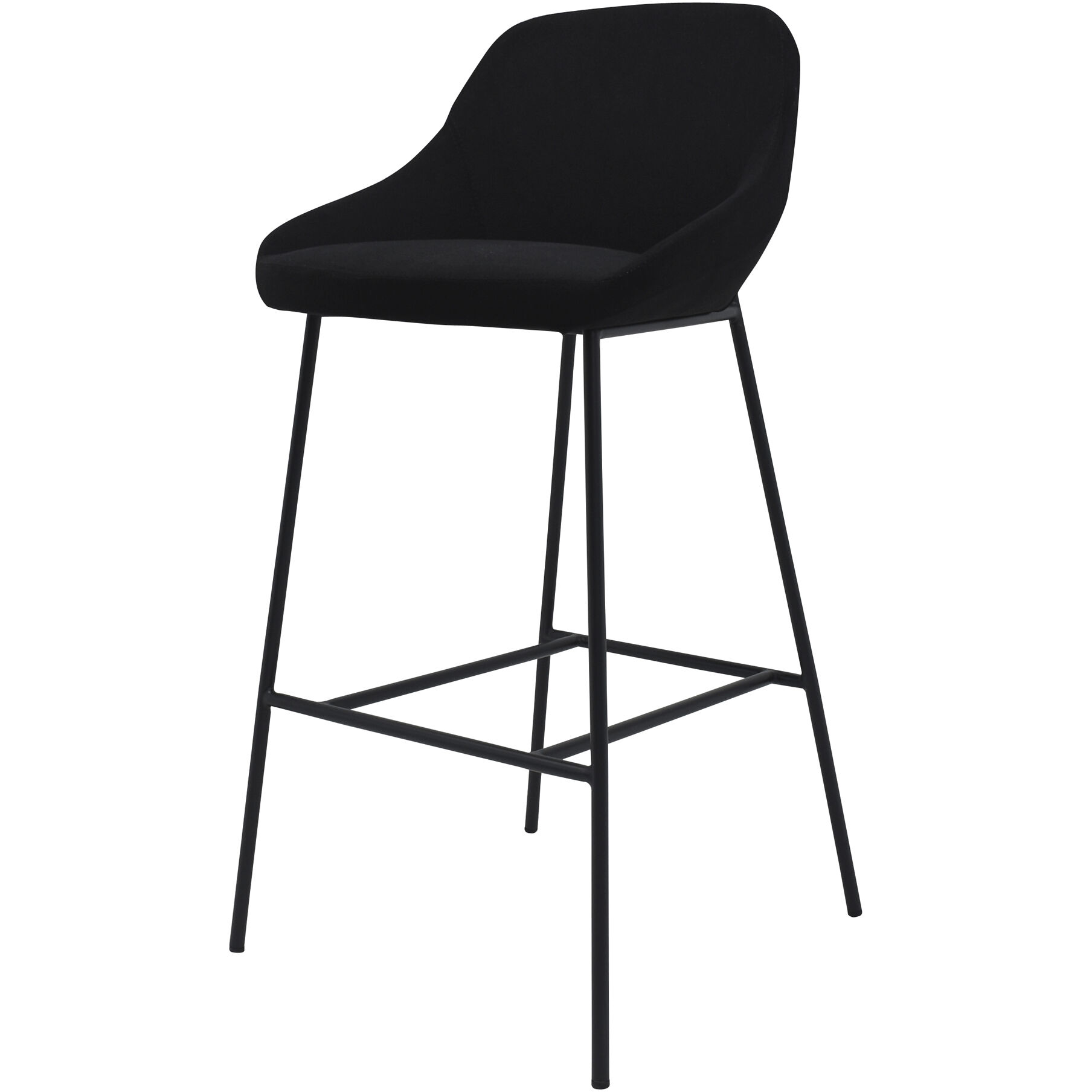 Shelby 40 inch Black Barstool