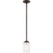 Elmwood Park 1 Light 4.38 inch Bronze Pendant Ceiling Light