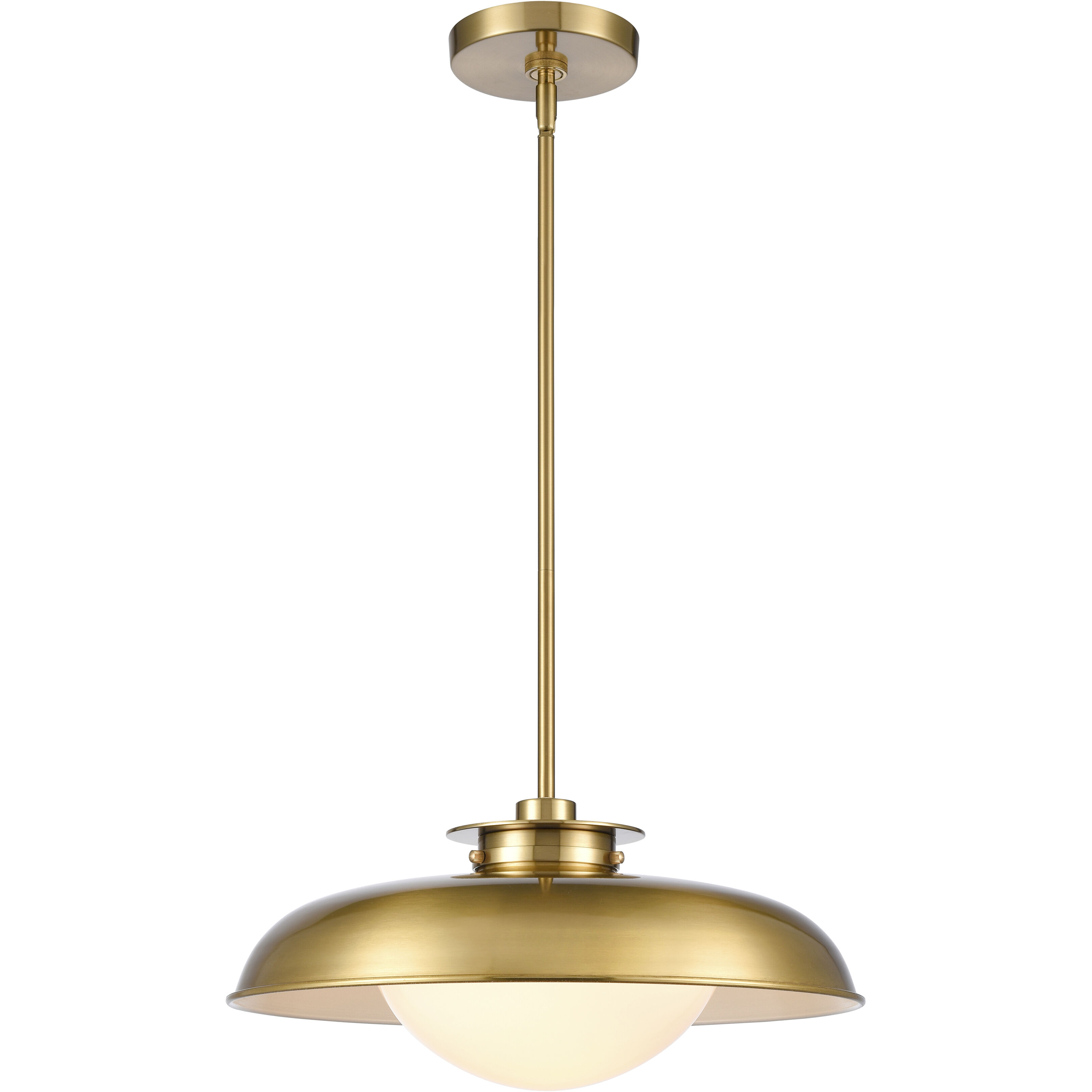 Neale 1 Light 16 inch Satin Brass Pendant Ceiling Light