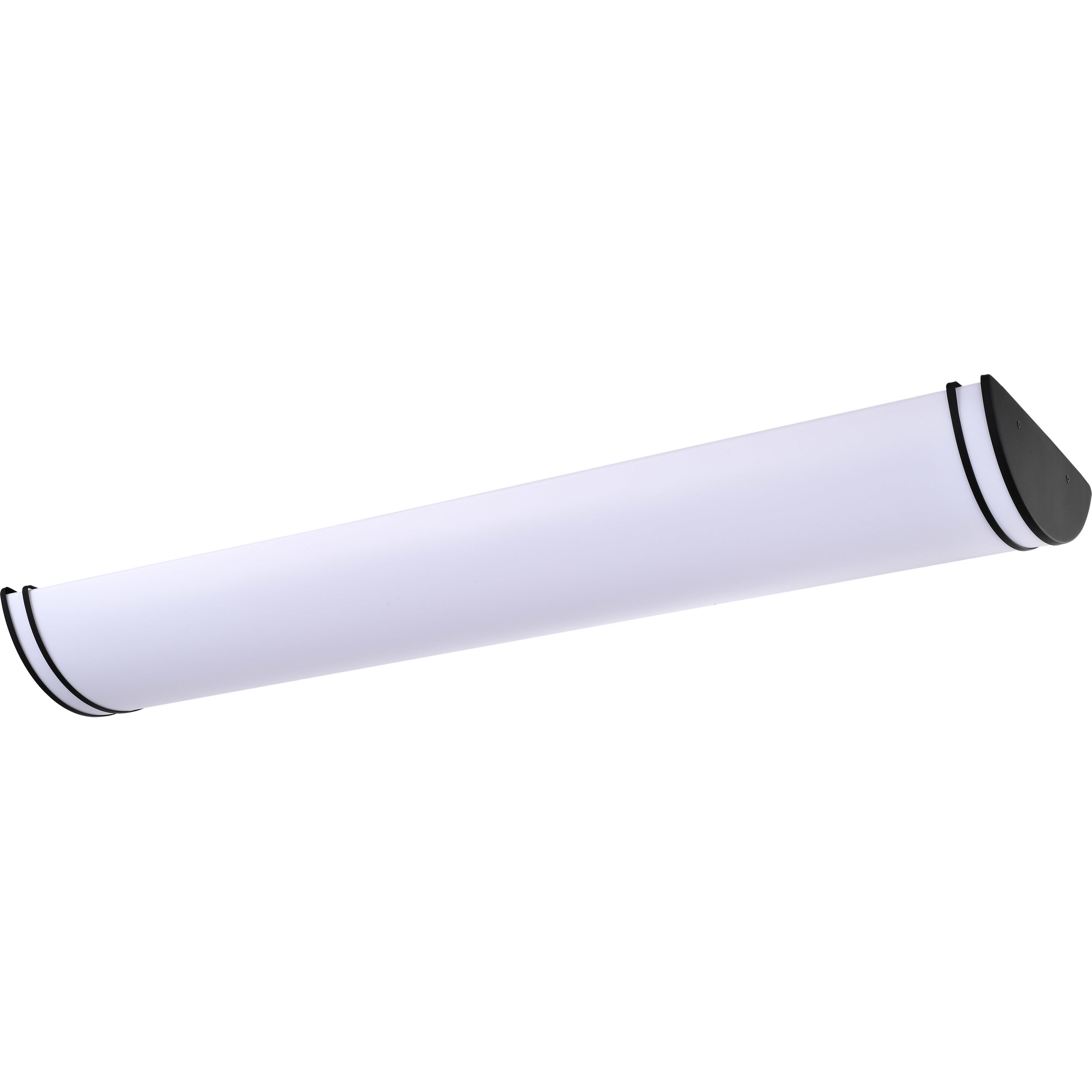 Glamour LED 12 inch Matte Black Linear Flush Mount Ceiling Light