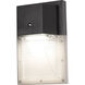 LED Security 1 Light 5 inch Black ADA Wall Sconce Wall Light