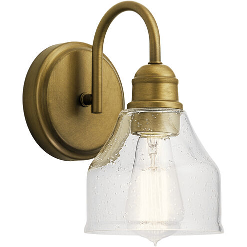 Avery 1 Light 6 inch Natural Brass Wall Bracket Wall Light in A19