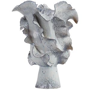 Waved 15.5 X 12.5 inch Vase, Large