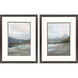 Azure Valley Blue and Green and Gray Framed Art