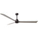Atlas Alessandra 72 inch Textured Bronze with Gray Ash Blades Indoor/Outdoor Ceiling Fan