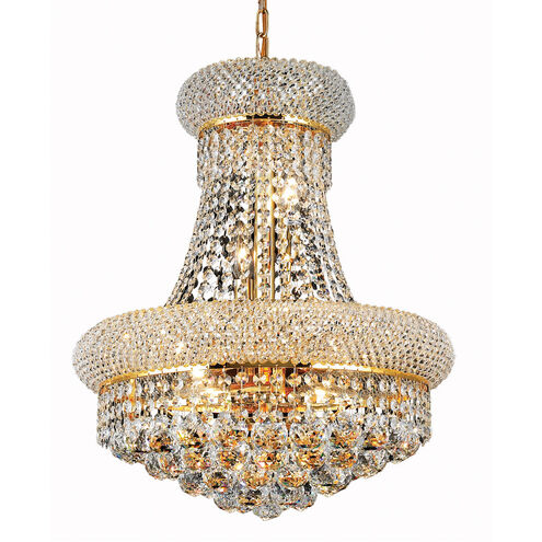 Primo 8 Light 16 inch Gold Dining Chandelier Ceiling Light in Royal Cut