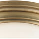 Flushmounts 2 Light 13 inch Classic Brass Flush Mount Ceiling Light